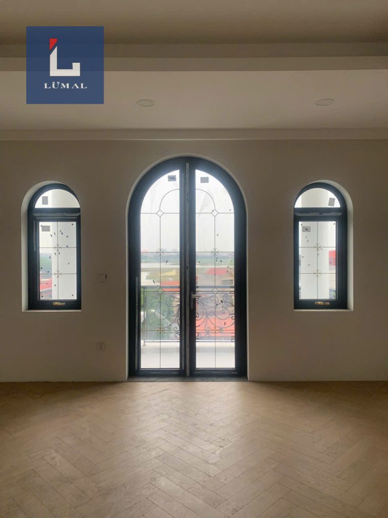 cửa nhôm L65 lumal cho mr lập bắc giang