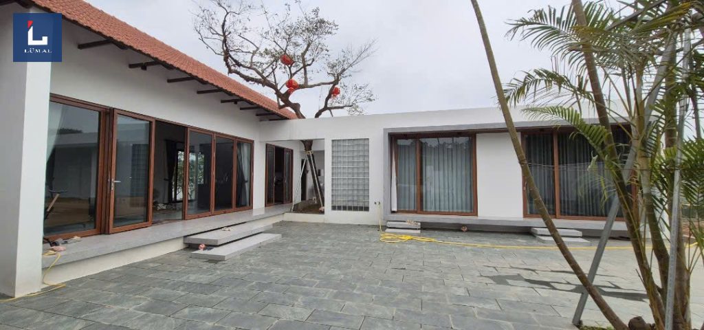 Thi công cửa nhôm kính cao cấp Lumal cho Nhà Mr. Sơn ở Phú Thọ