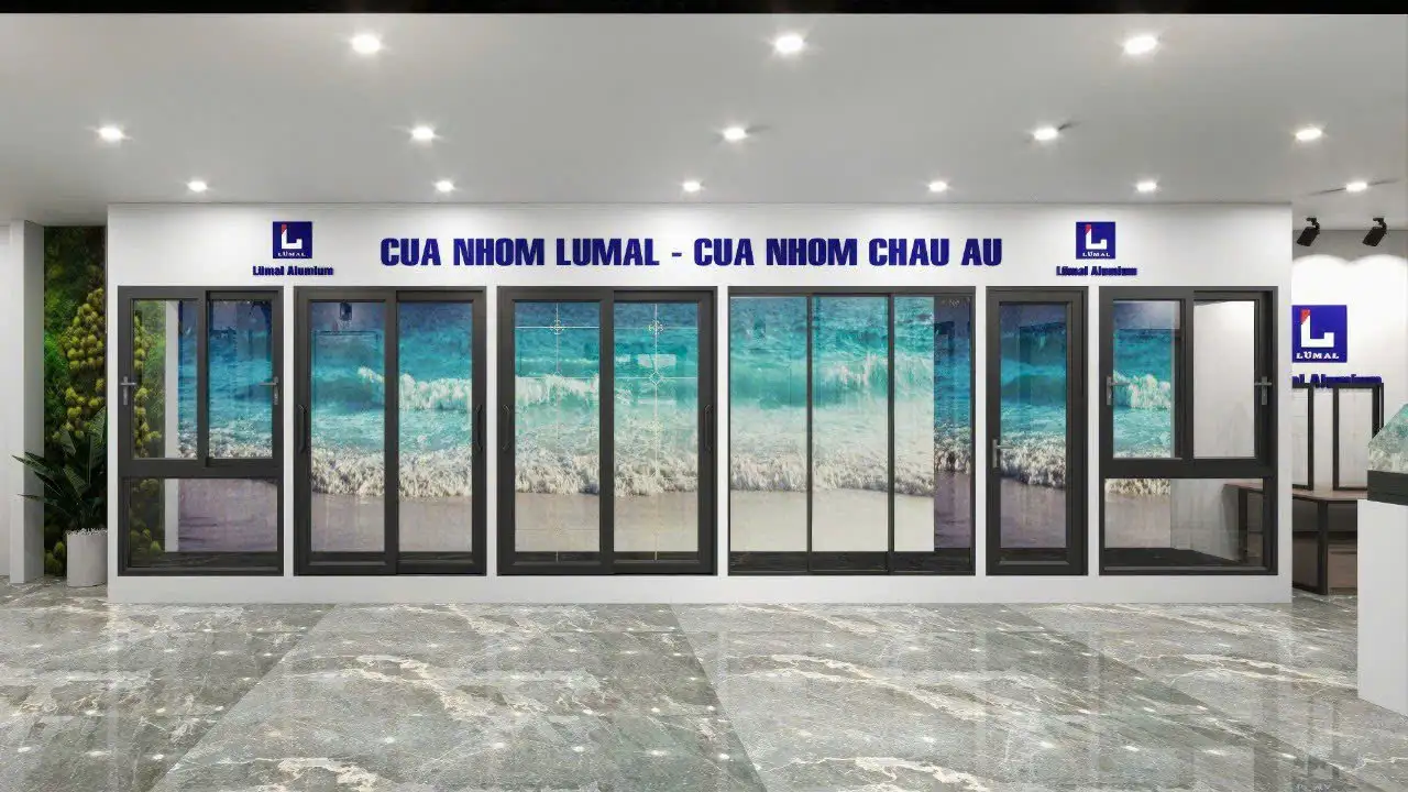 Showroom cửa nhôm lùa Lumal