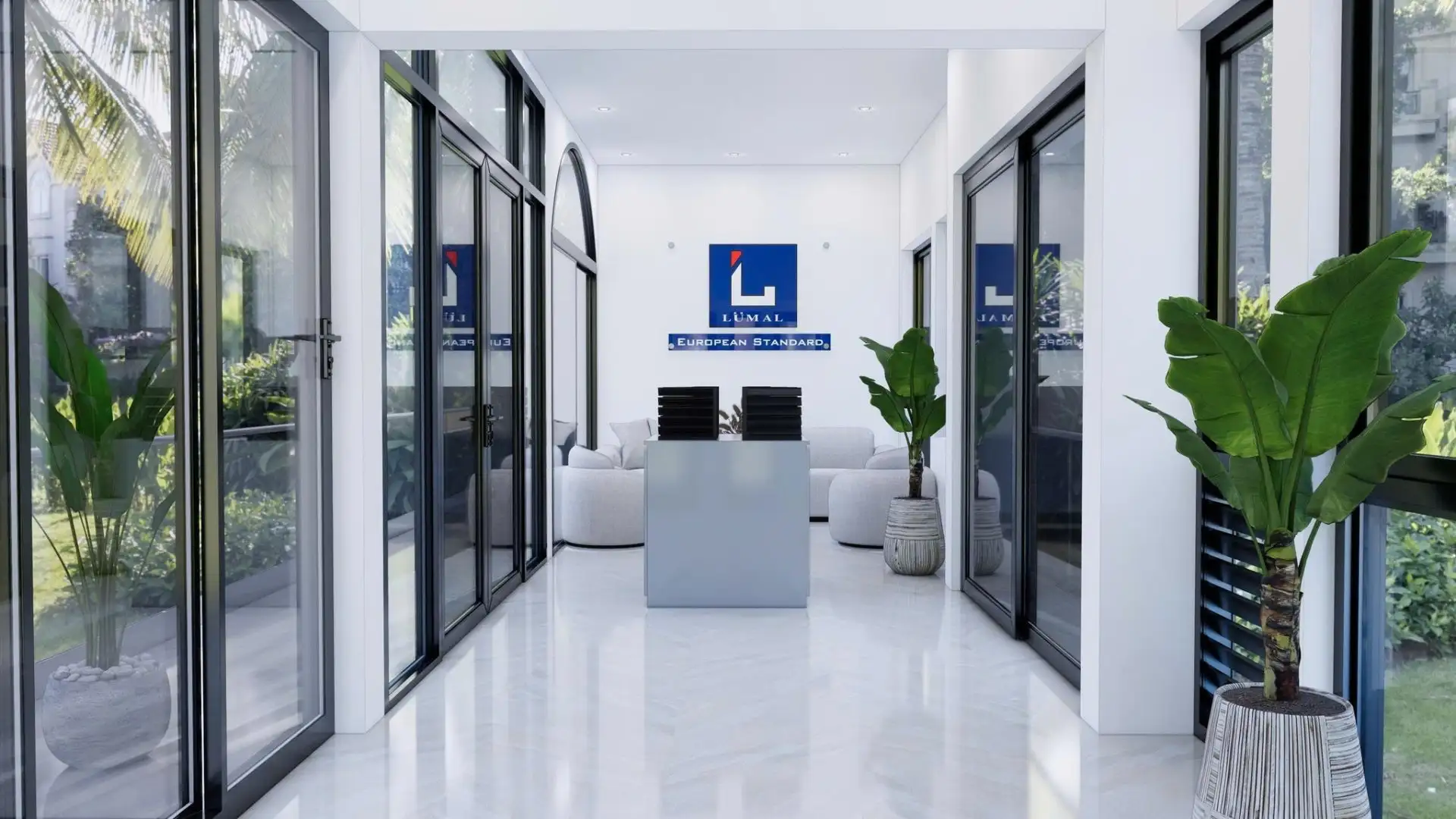 Showroom cửa nhôm lùa Lumal