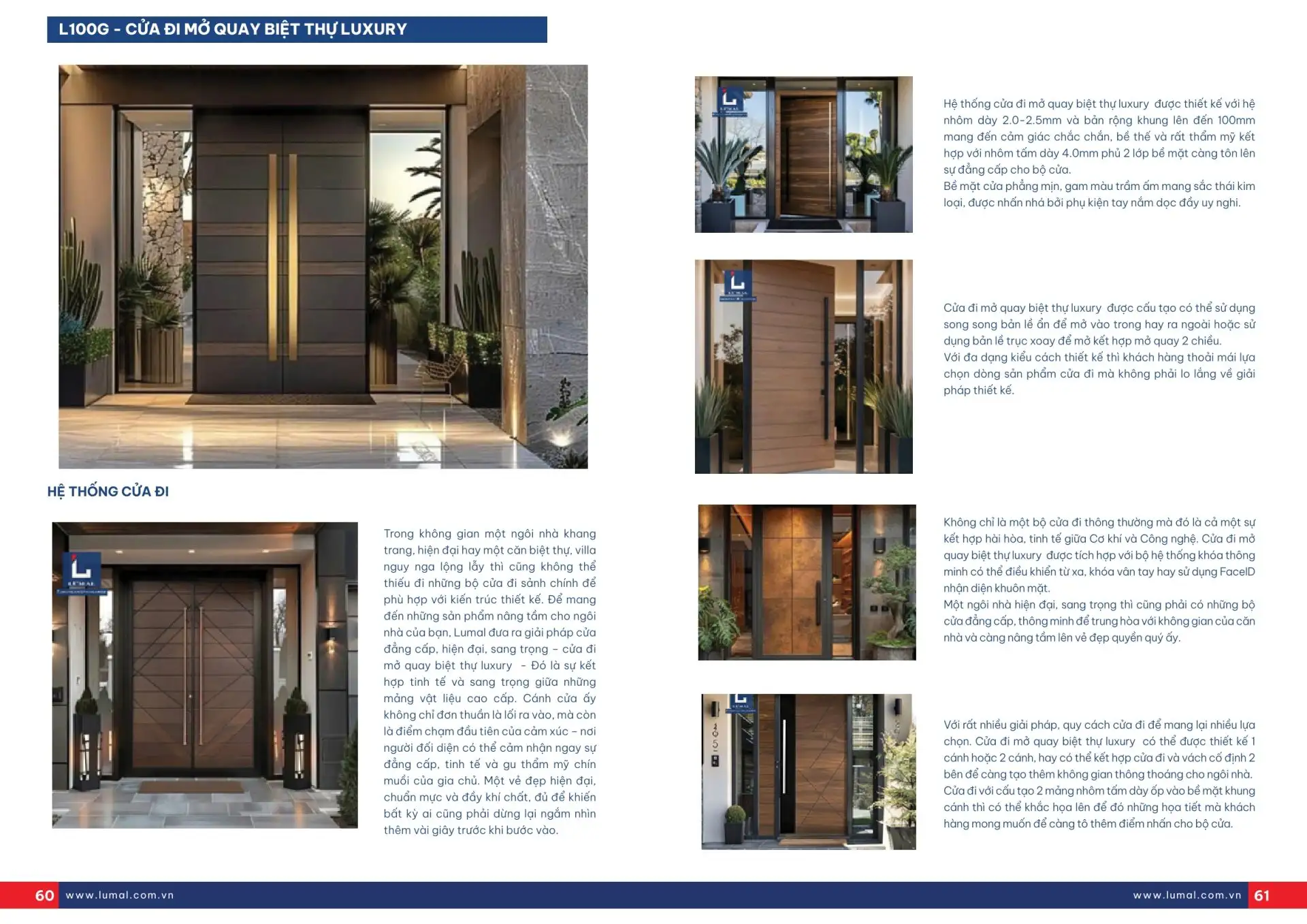 Catalogue cửa chính biệt thự