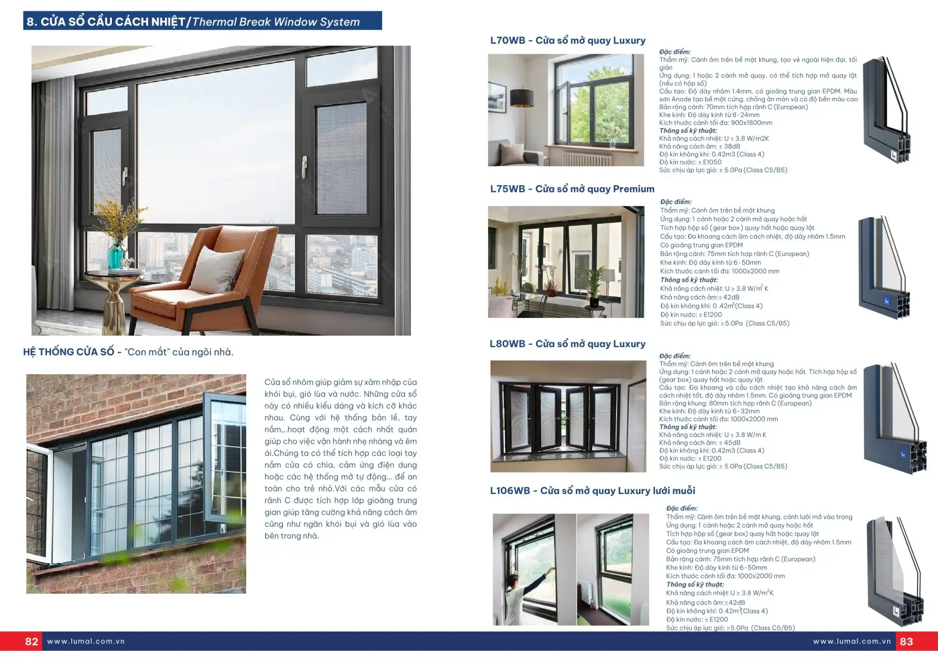 CỬA SỔ MỞ QUAY CẦU CÁCH NHIỆT