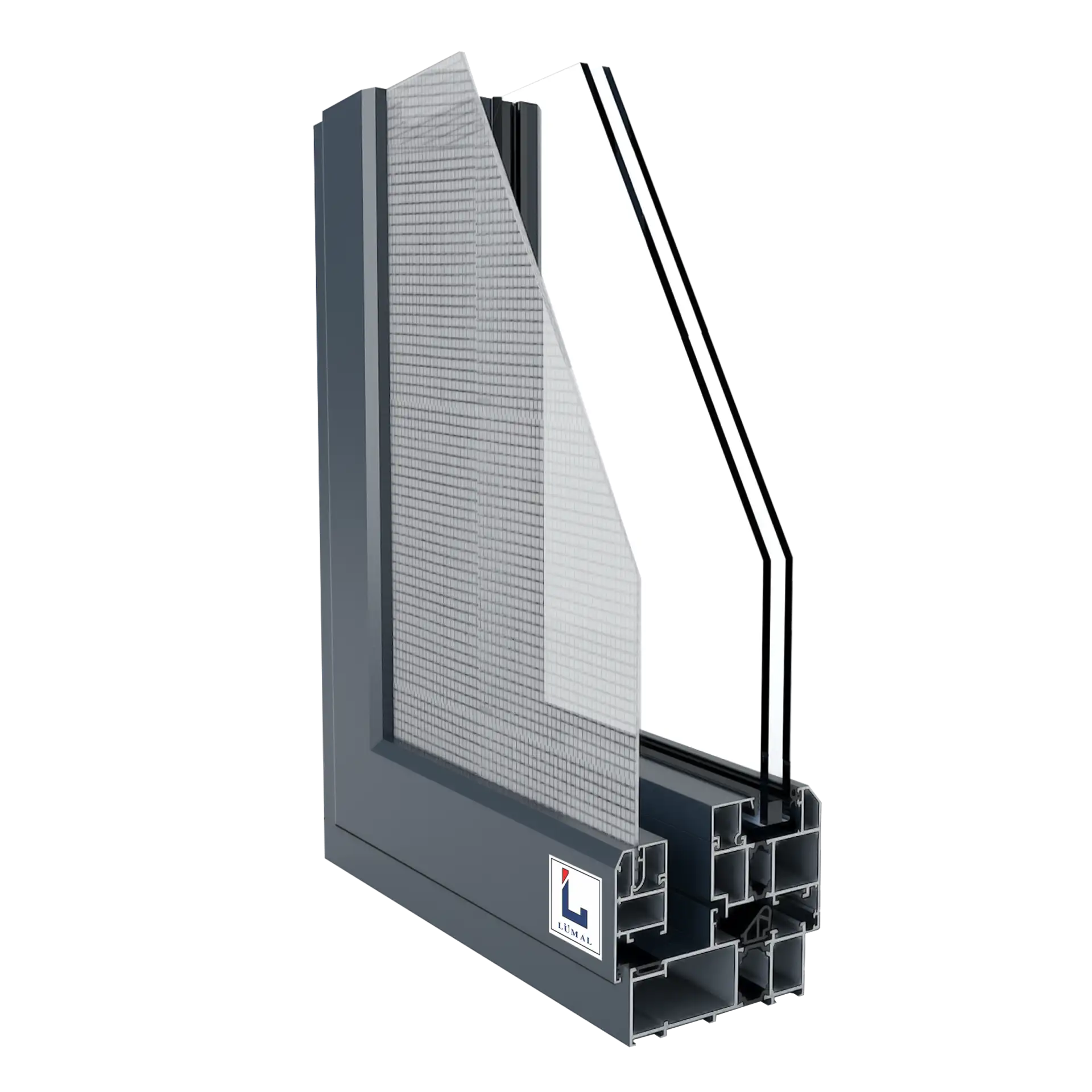 L106WB-Cửa sổ mở quay-Lưới chống muỗi & Cầu cách nhiêt