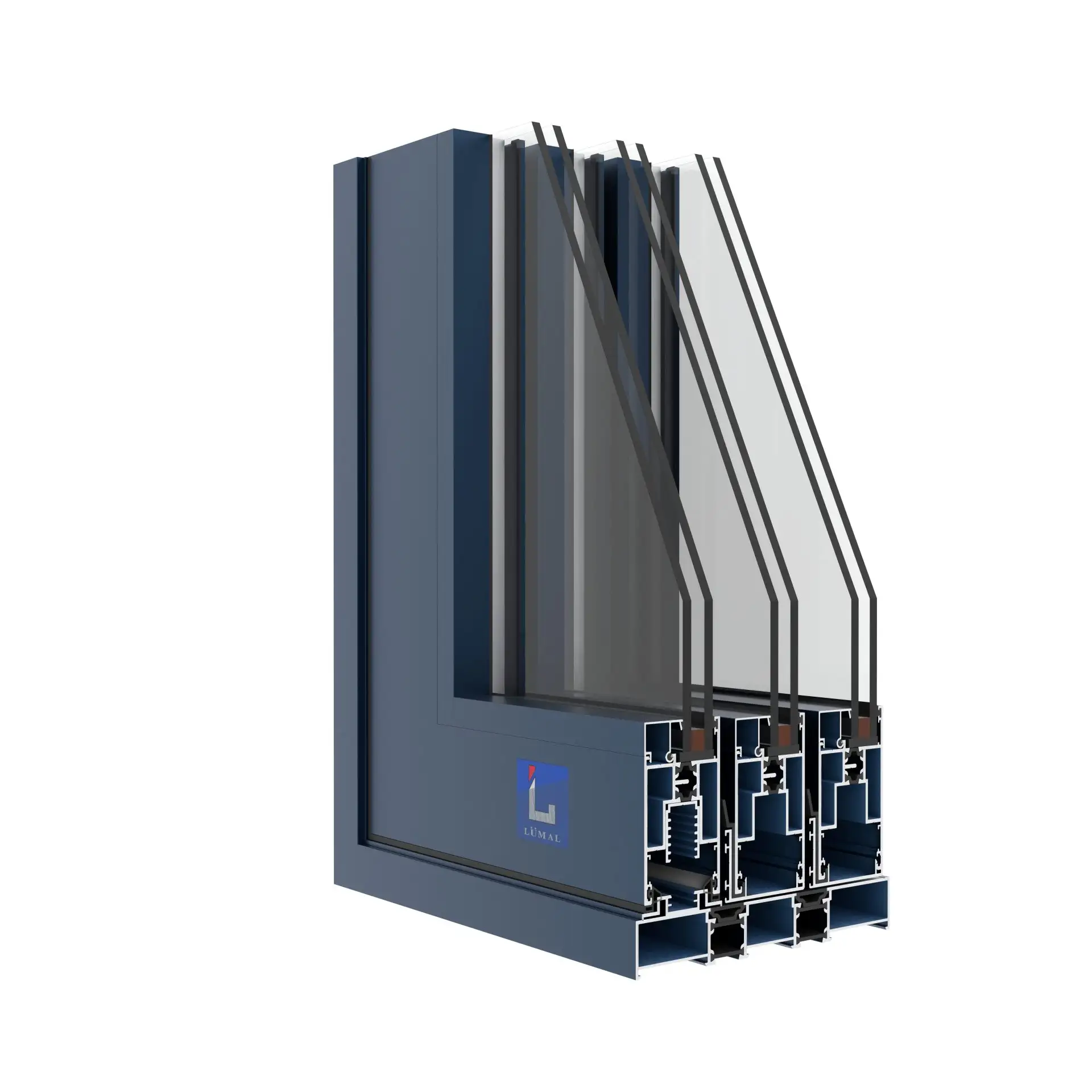L190DB - Cửa đi lùa cầu cách nhiệt