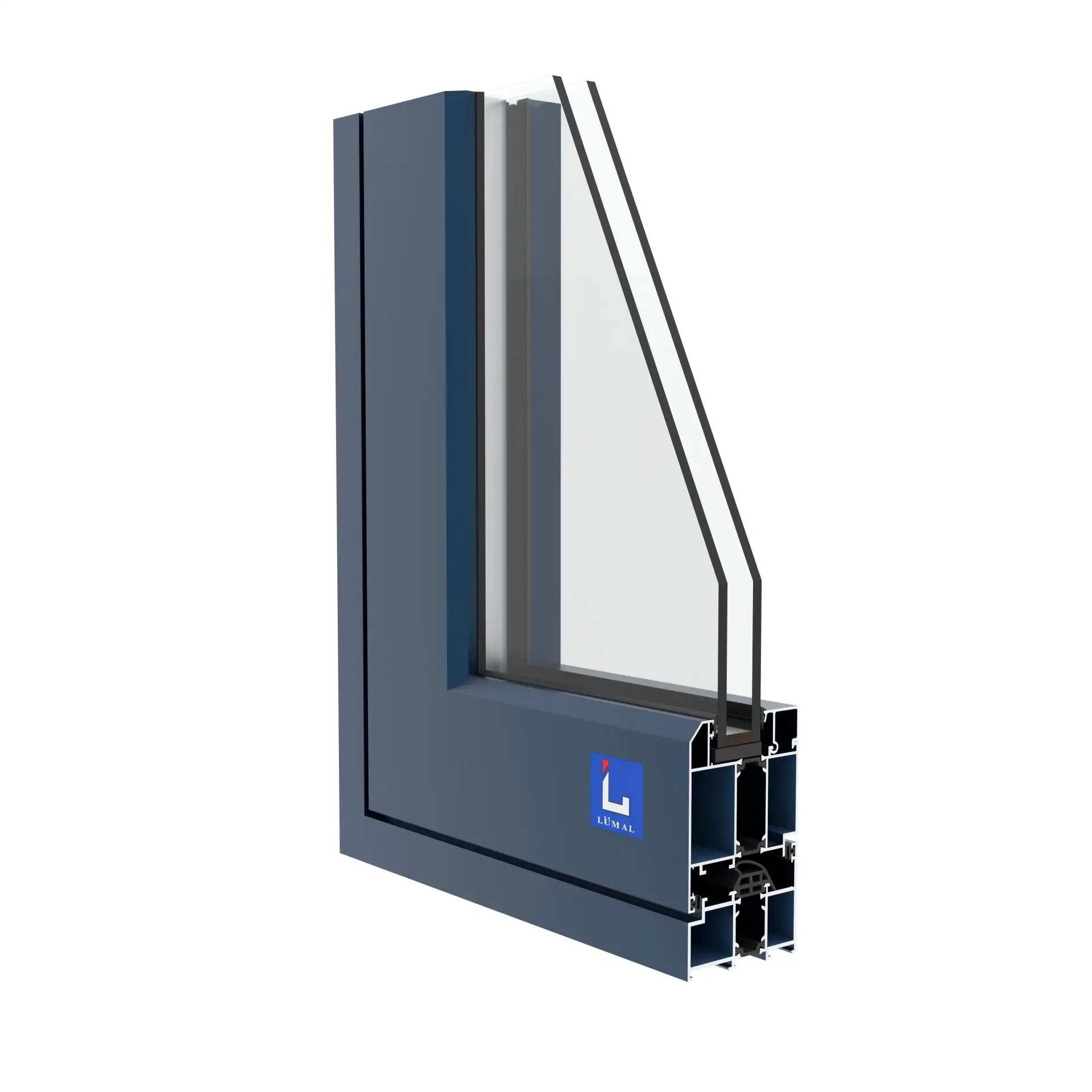 L75DB - Cửa đi mở quay có cầu cách nhiệt