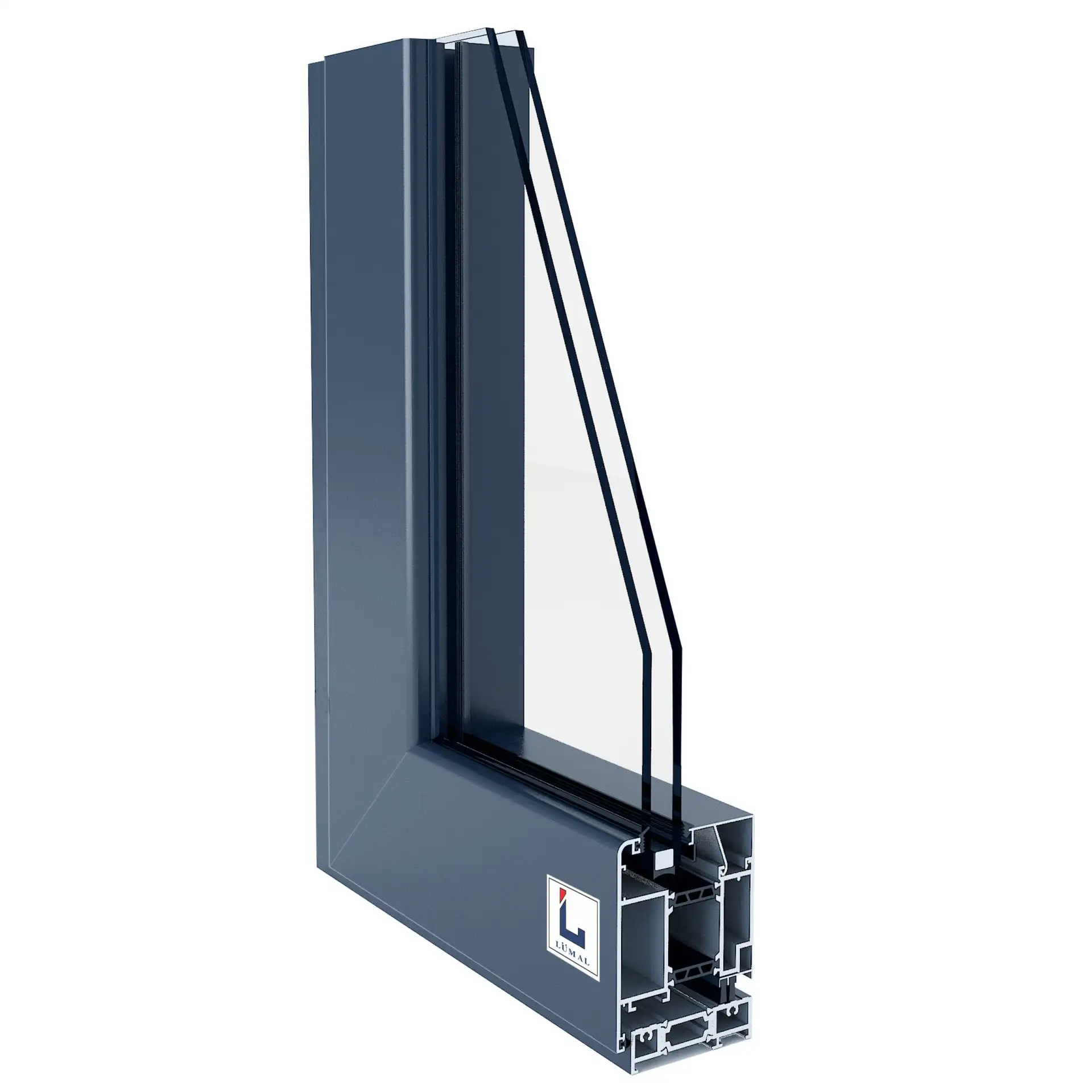 L80DB - Cửa đi mở quay có cầu cách nhiệt