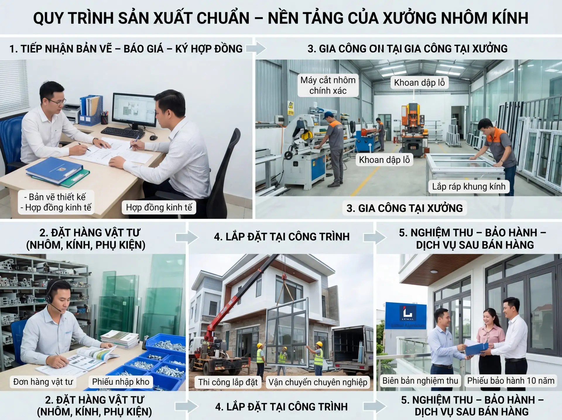 7 điều chủ xưởng cần biết để quản lý xưởng nhôm kính chuyên nghiệp