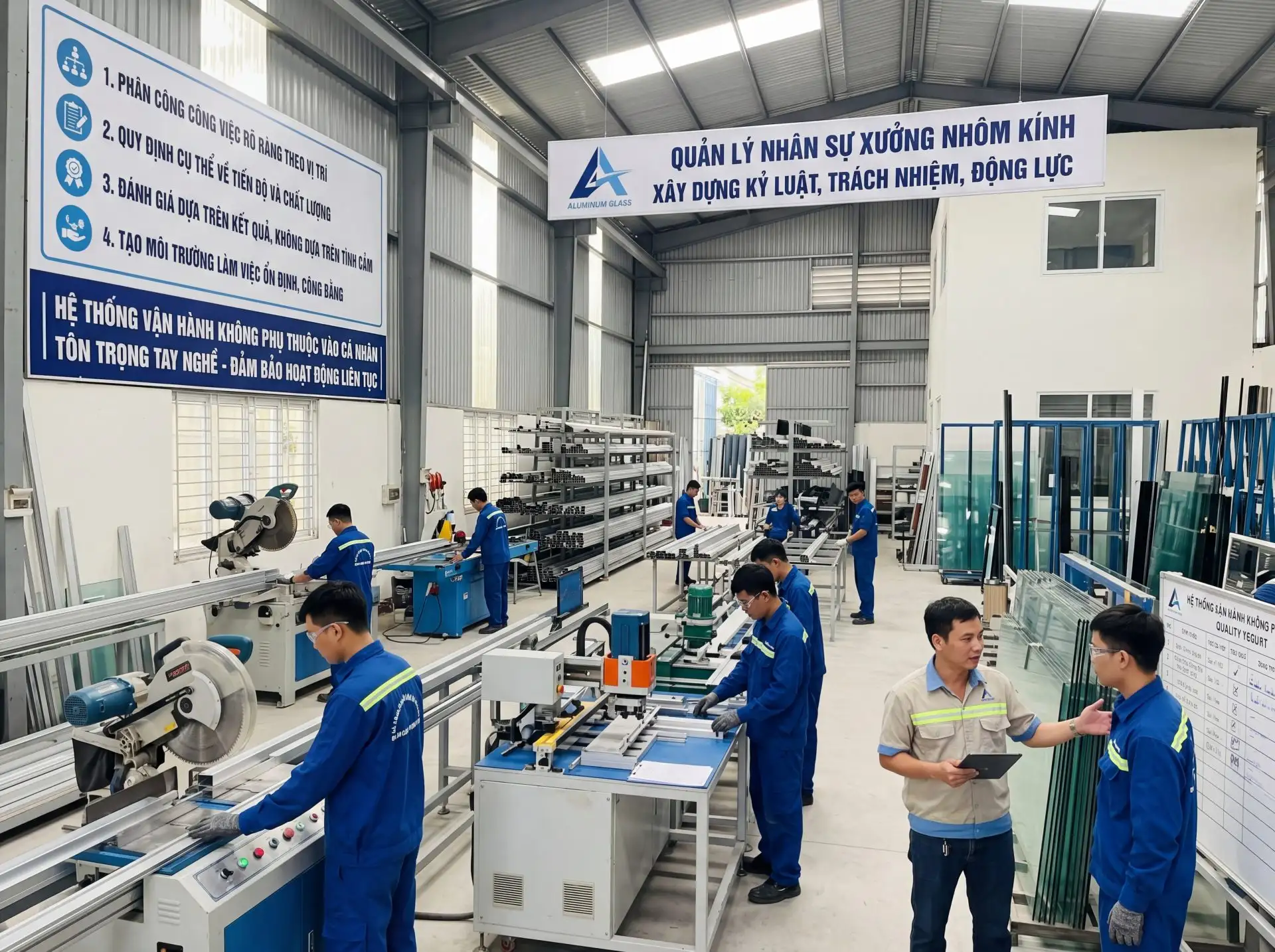 7 điều chủ xưởng cần biết để quản lý xưởng nhôm kính chuyên nghiệp