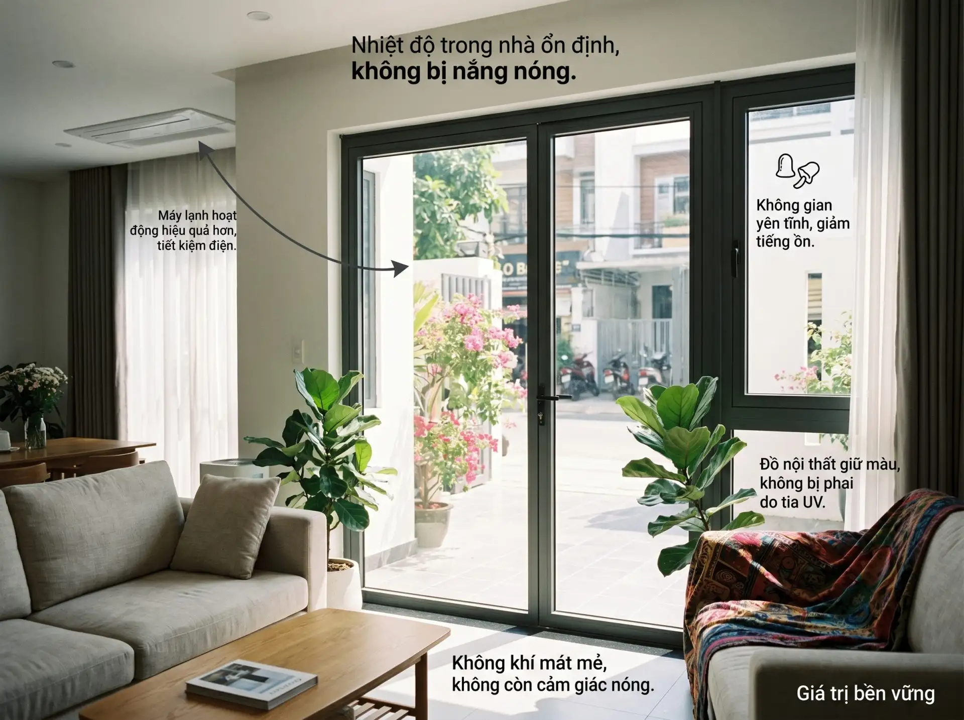 Cửa nhôm cách nhiệt hoạt động như thế nào?